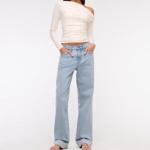 Abercrombie & Fitch Light Blue Boyfriend Jeans